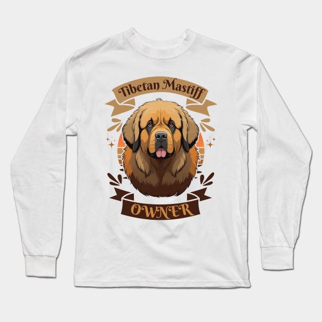 Tibetan Mastiff Long Sleeve T-Shirt by Pearsville